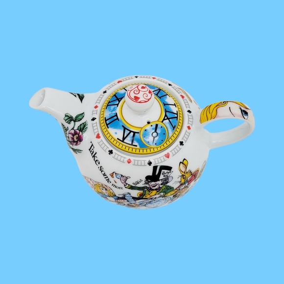 Alice In Wonderland Cafe Ceramic Tea Pot Kettle Tea for One x Paul Cardew - Picture 6 of 11